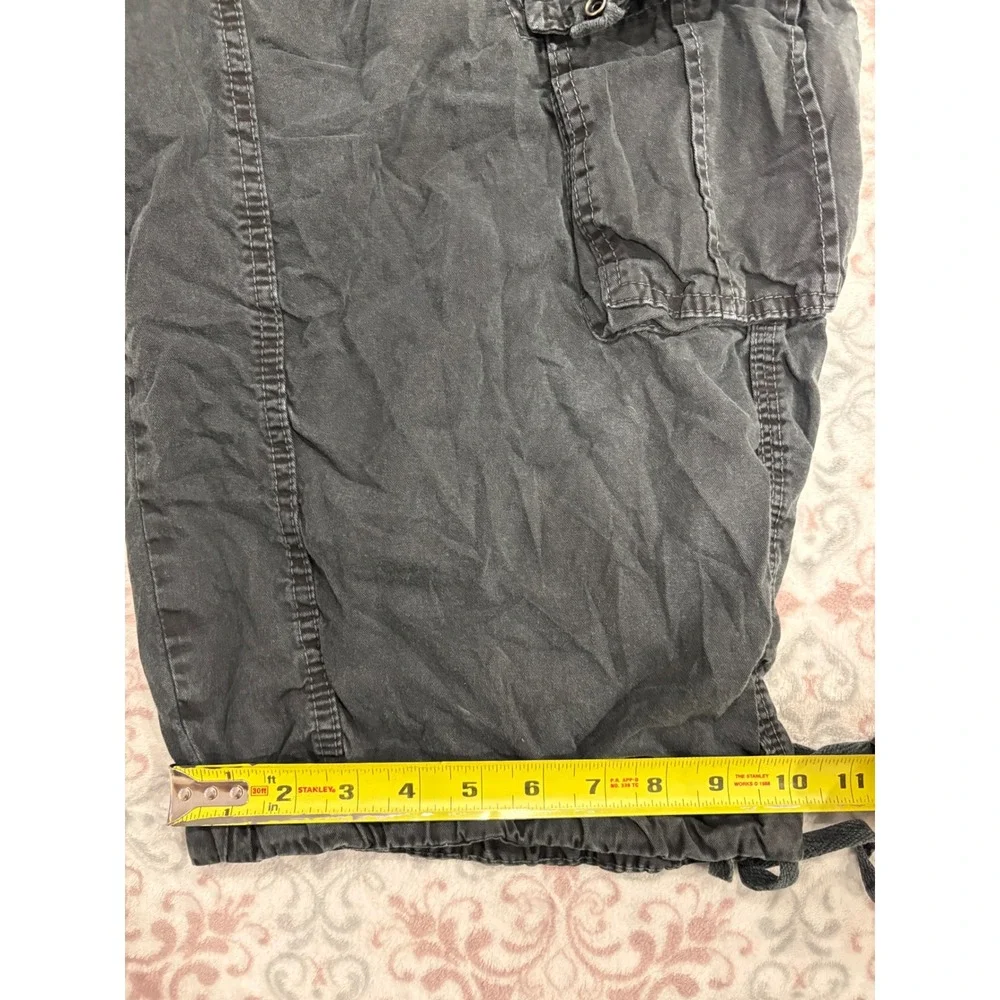 XRAY Jeans Mens Cargo Shorts Faded Black Cotton Utility Pockets Size 42 - Picture 8 of 11